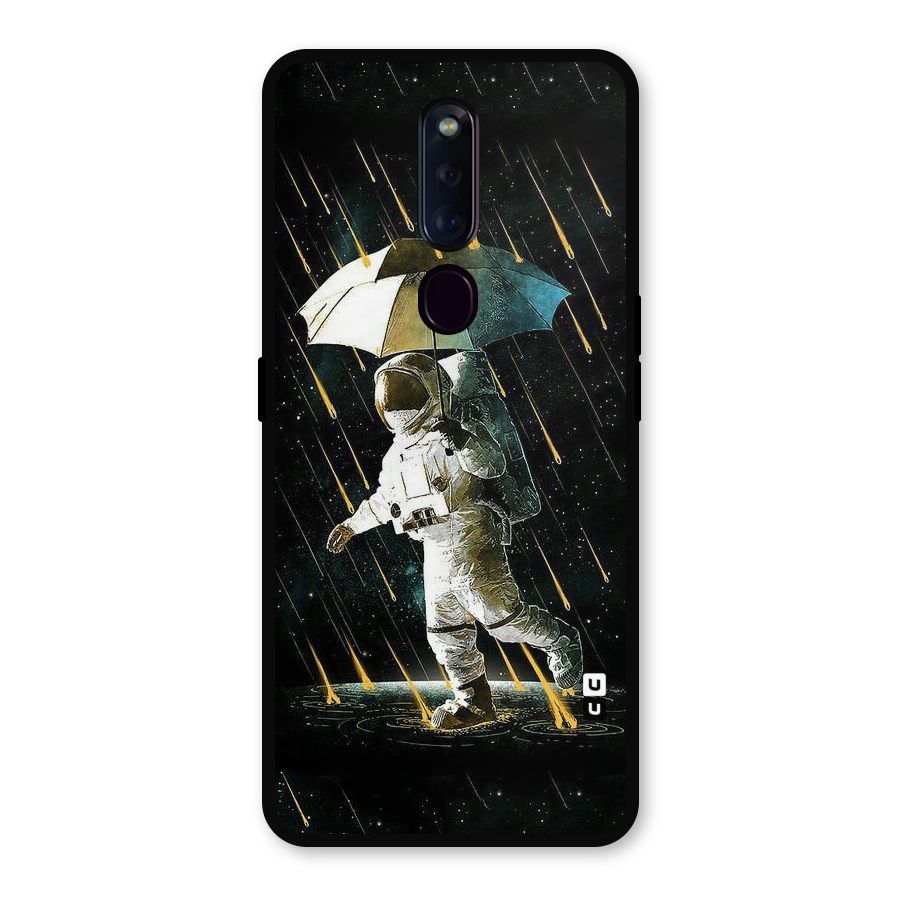 Rain Spaceman Metal Back Case for Oppo F11 Pro