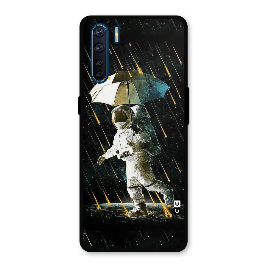 Rain Spaceman Metal Back Case for Oppo F15
