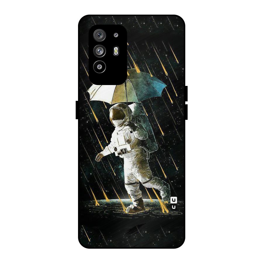 Rain Spaceman Metal Back Case for Oppo F19 Pro Plus 5G