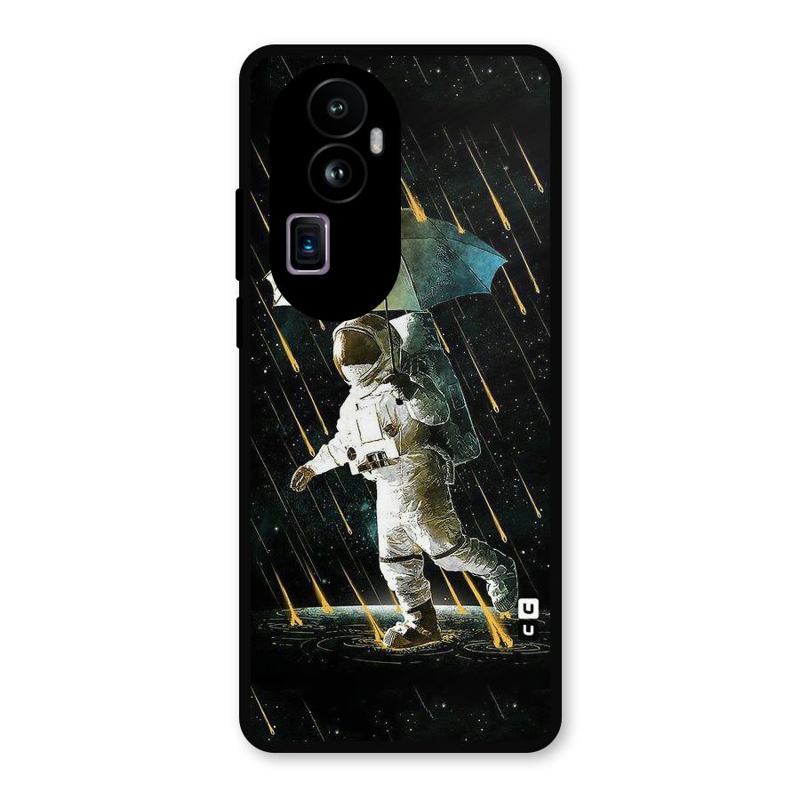 Rain Spaceman Metal Back Case for Oppo Reno10 Pro Plus