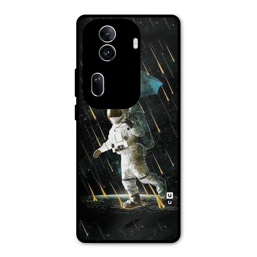 Rain Spaceman Metal Back Case for Oppo Reno11 Pro 5G
