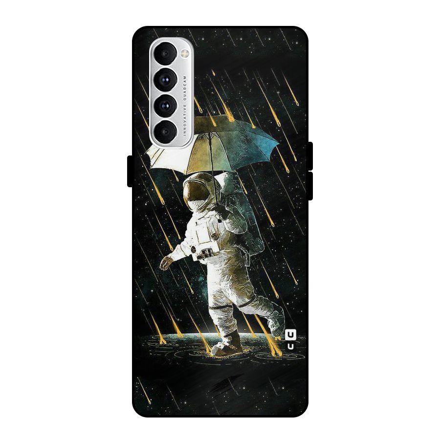Rain Spaceman Metal Back Case for Oppo Reno4 Pro