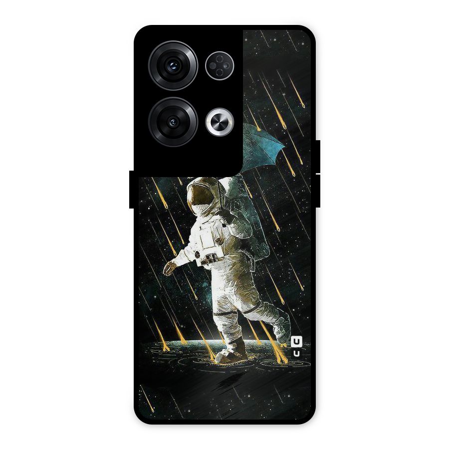 Rain Spaceman Metal Back Case for Oppo Reno8 Pro 5G