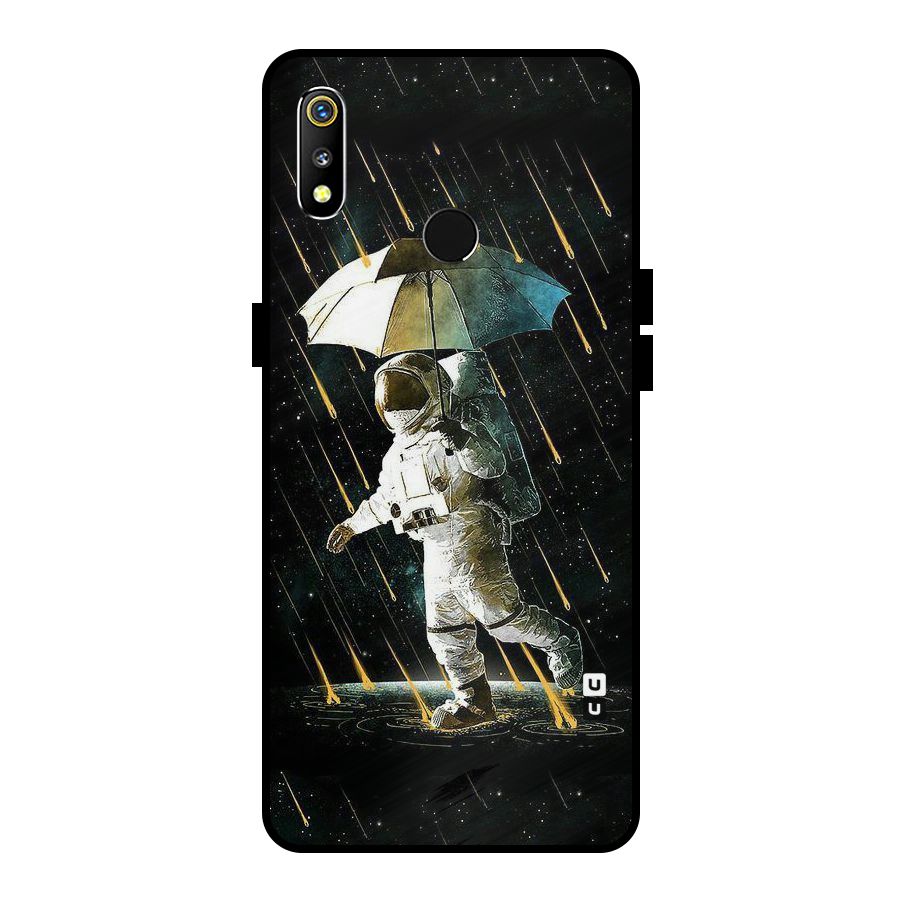 Rain Spaceman Metal Back Case for Realme 3i