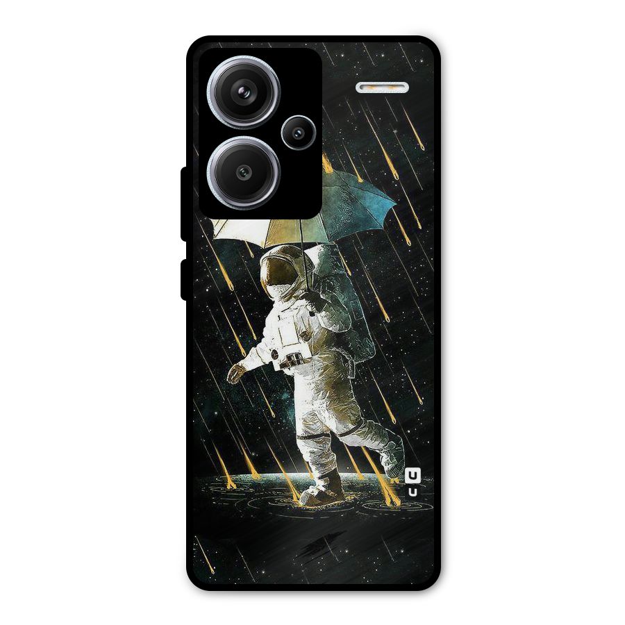 Rain Spaceman Metal Back Case for Redmi Note 13 Pro Plus