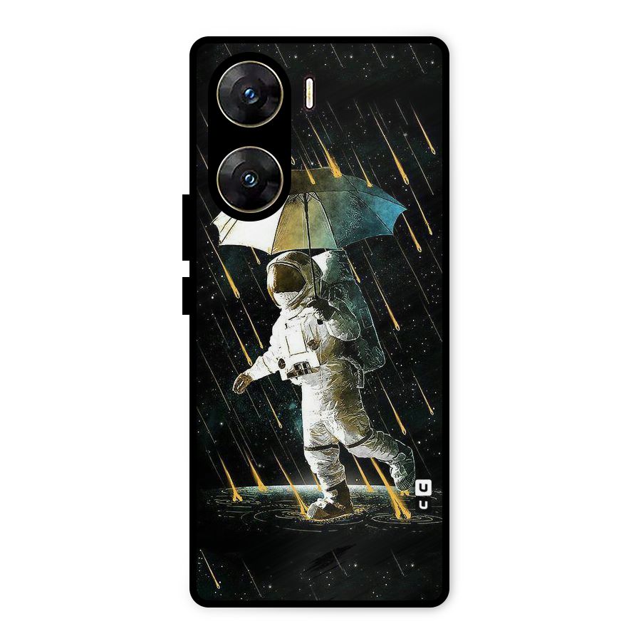 Rain Spaceman Metal Back Case for Vivo V29e