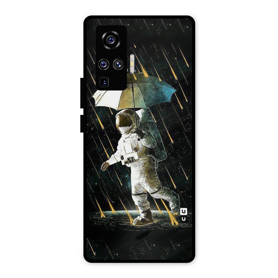 Rain Spaceman Metal Back Case for Vivo X50 Pro