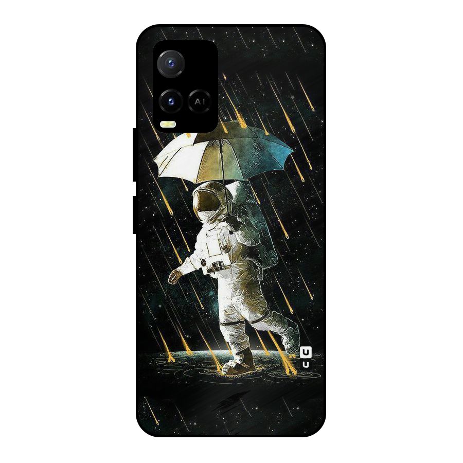 Rain Spaceman Metal Back Case for Vivo Y21A