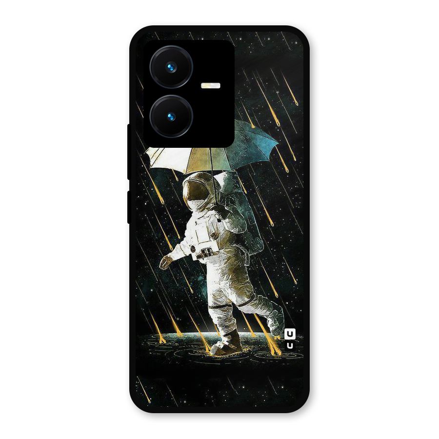 Rain Spaceman Metal Back Case for Vivo Y22s