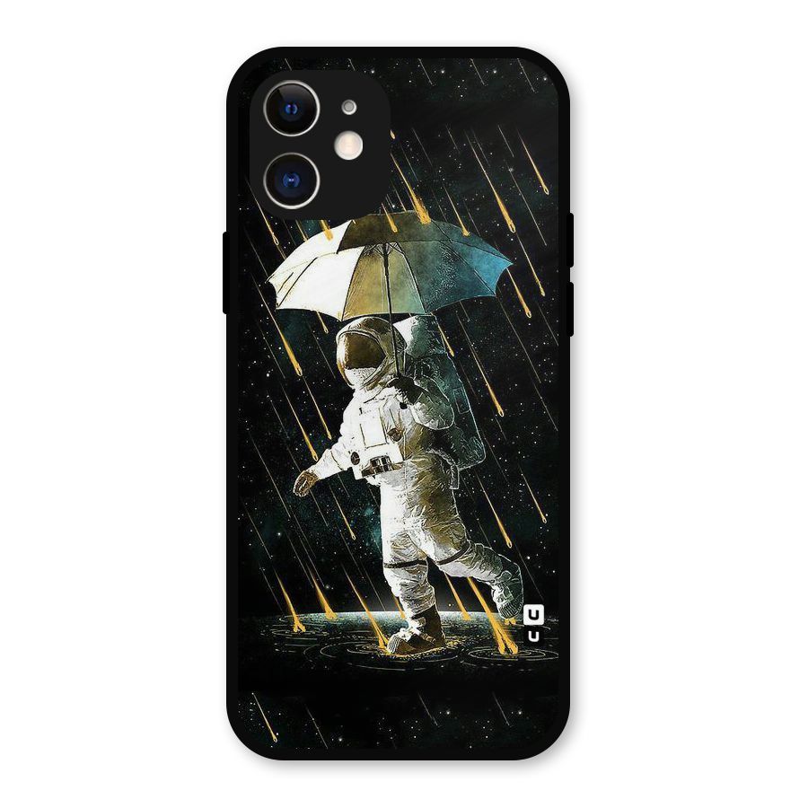 Rain Spaceman Metal Back Case for iPhone 12