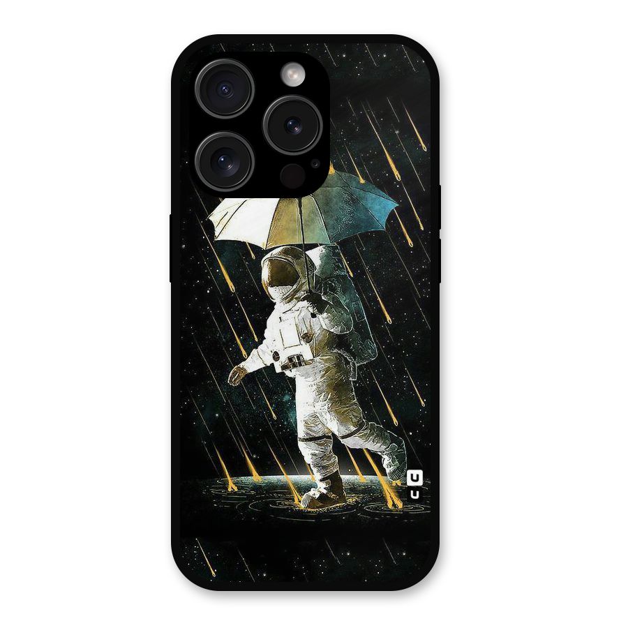 Rain Spaceman Metal Back Case for iPhone 15 Pro