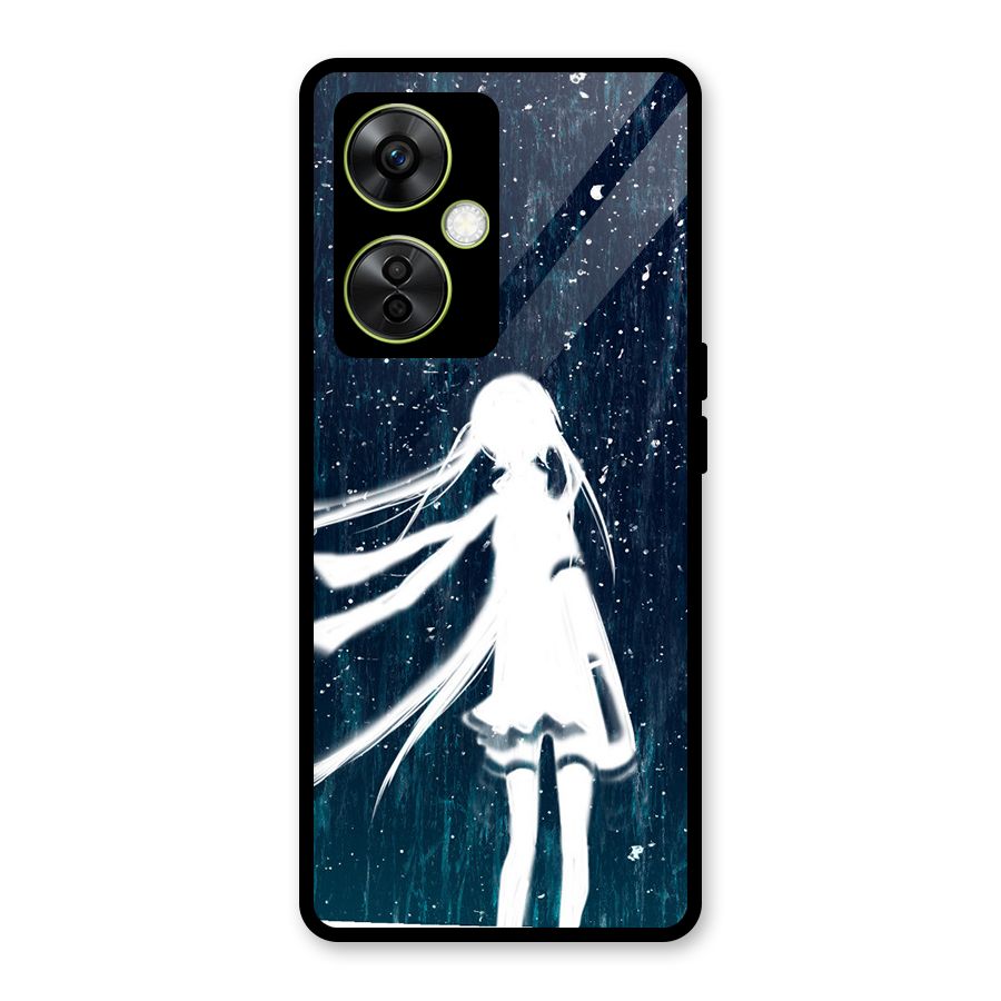 Rain White Girl Glass Back Case for OnePlus Nord CE 3 Lite