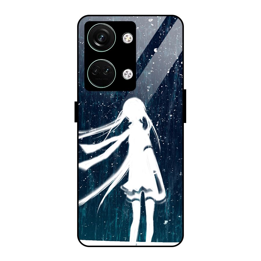 Rain White Girl Glass Back Case for Oneplus Nord 3