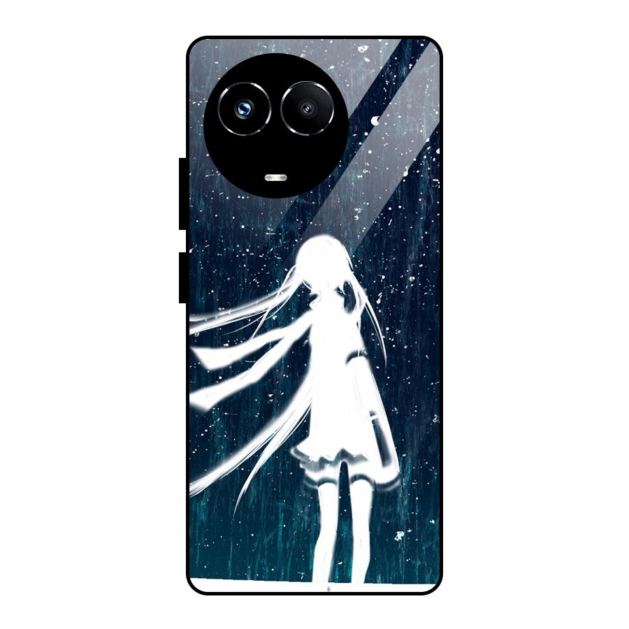 Rain White Girl Glass Back Case for Realme Narzo 60X