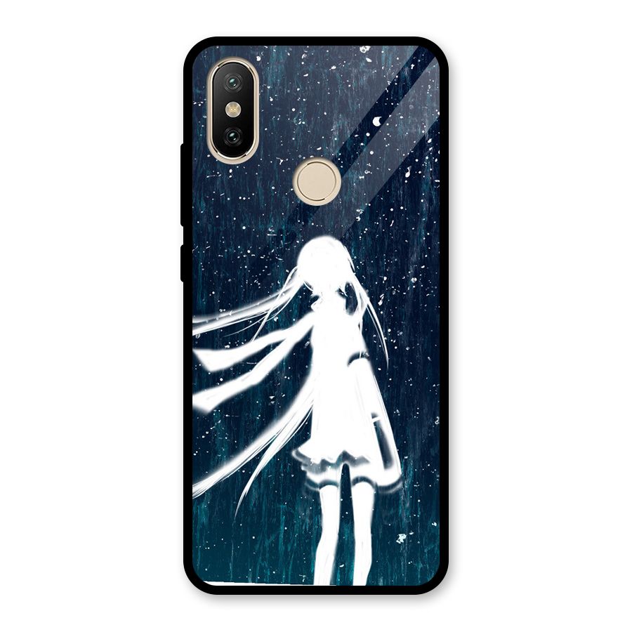 Rain White Girl Glass Back Case for Redmi A2