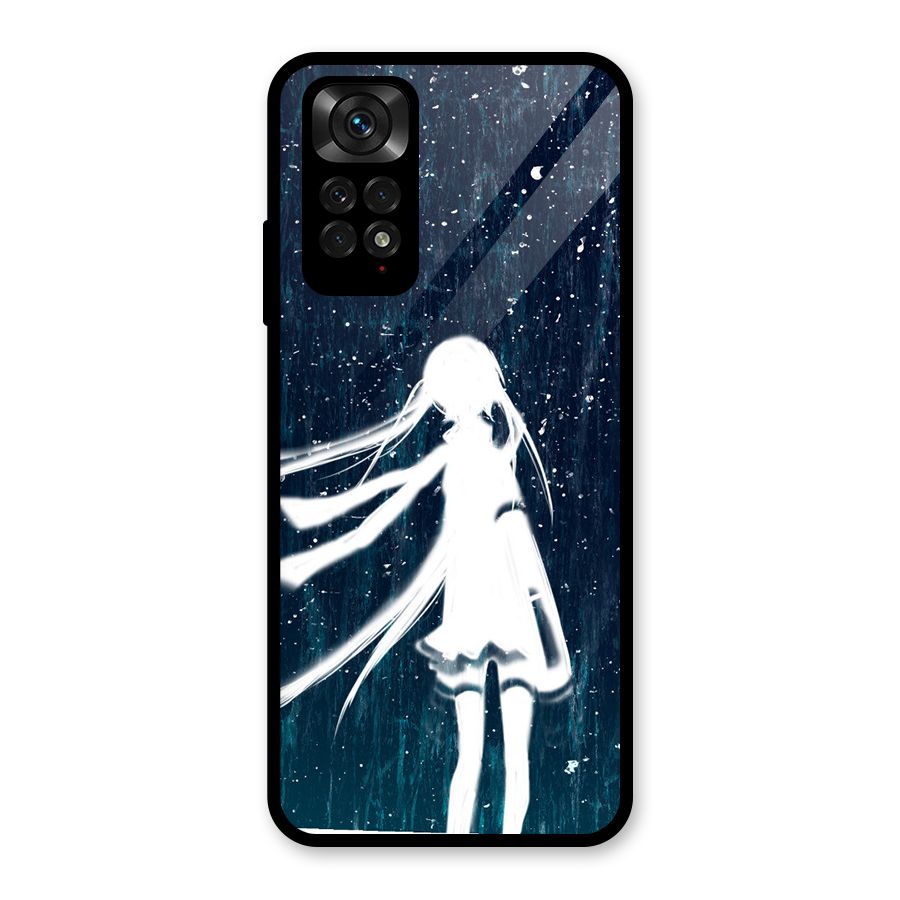 Rain White Girl Glass Back Case for Redmi Note 11S