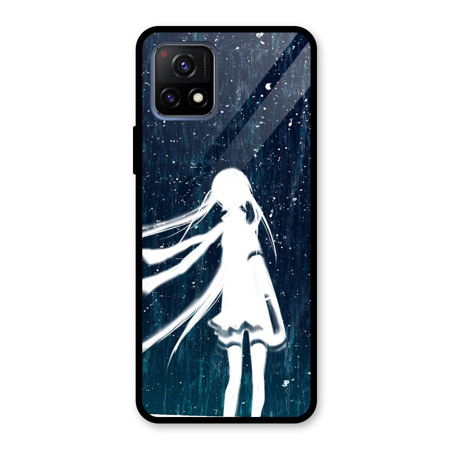 Rain White Girl Glass Back Case for Vivo Y72 5G