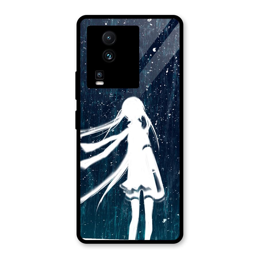 Rain White Girl Glass Back Case for Vivo iQOO Neo 7 Pro