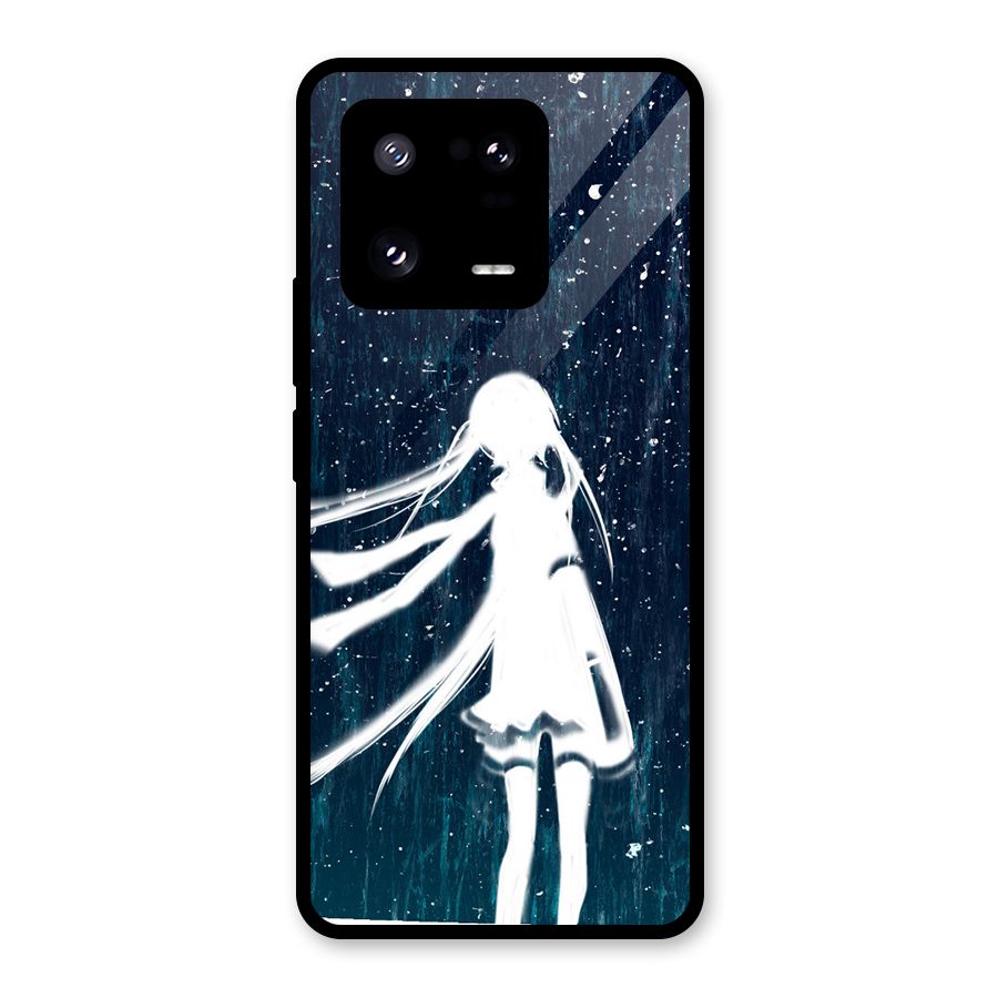 Rain White Girl Glass Back Case for Xiaomi 13 Pro