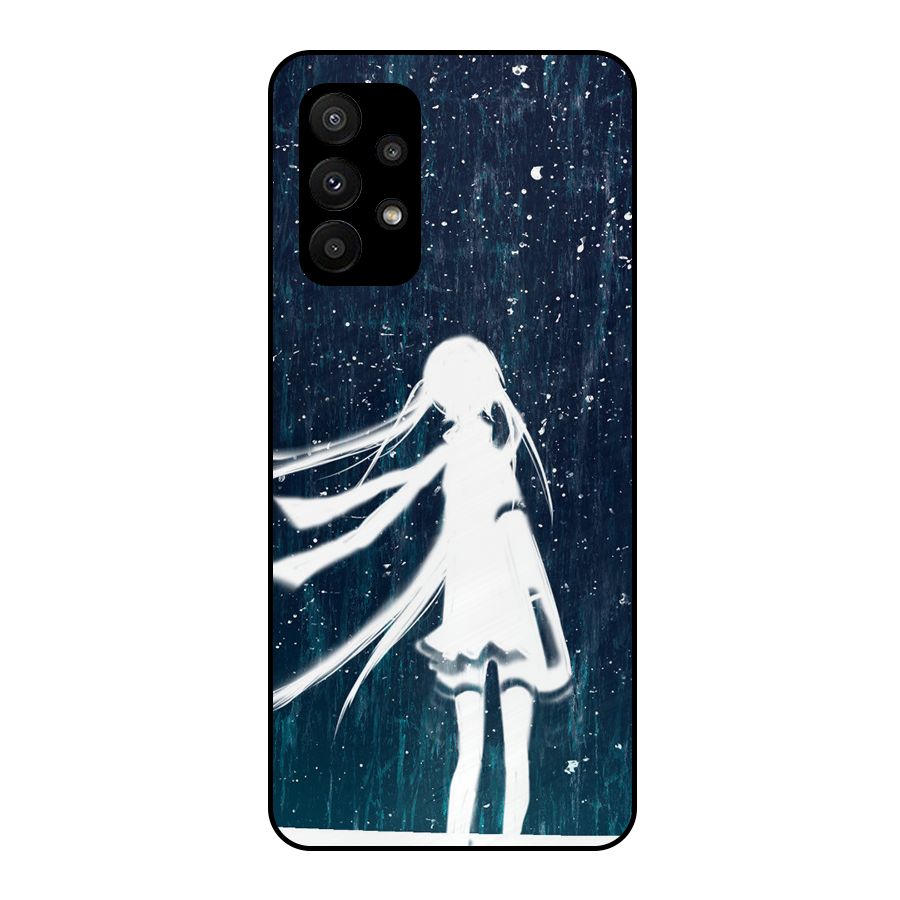 Rain White Girl Metal Back Case for Galaxy A23