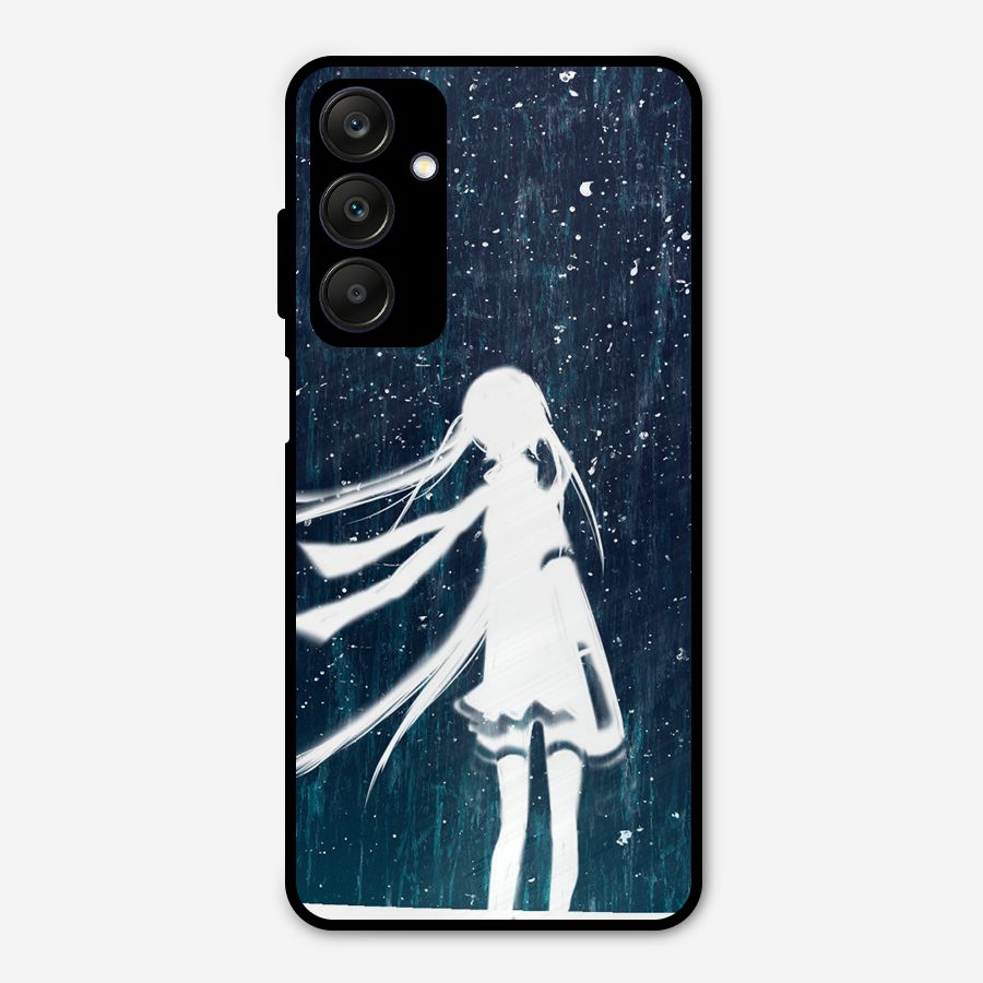 Rain White Girl Metal Back Case for Galaxy A25 5G