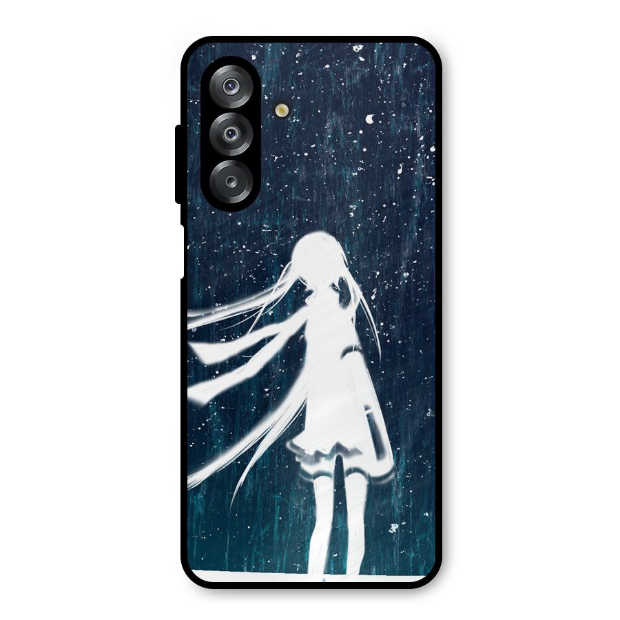 Rain White Girl Metal Back Case for Galaxy A26