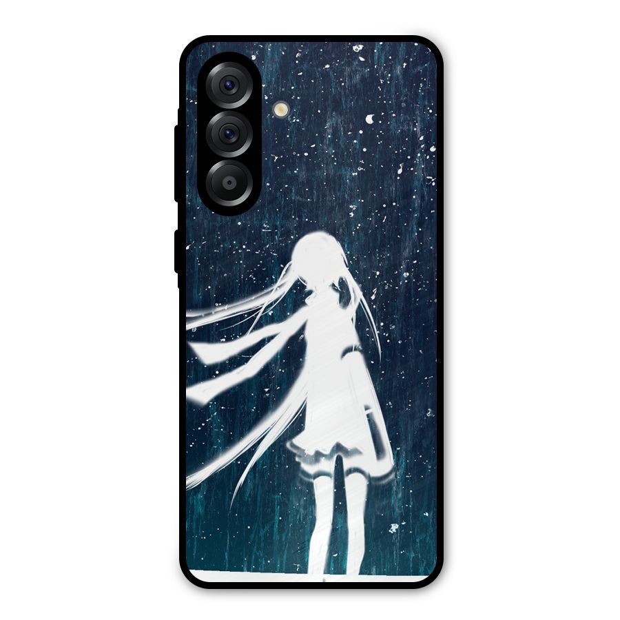 Rain White Girl Metal Back Case for Galaxy A36