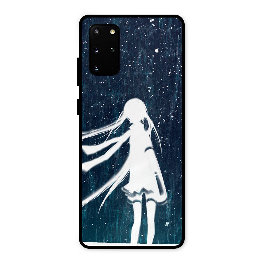 Rain White Girl Metal Back Case for Galaxy S20 Plus