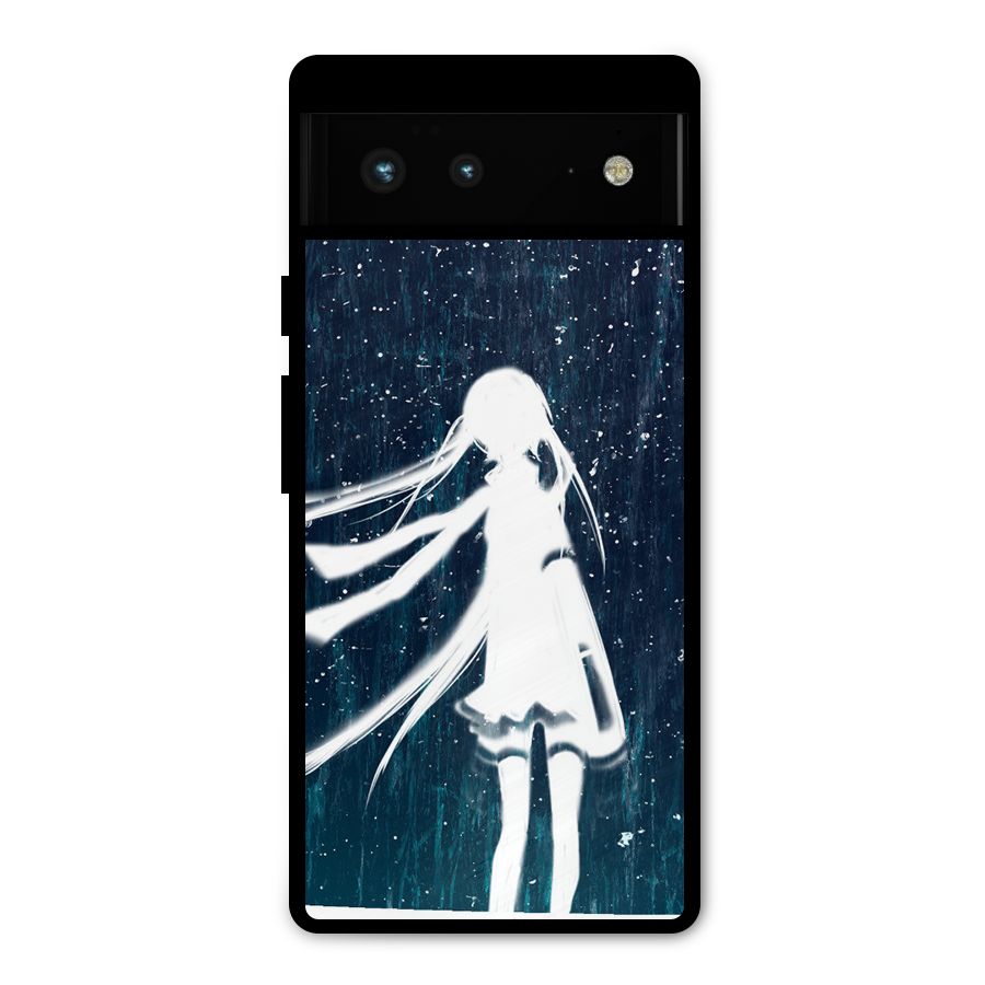 Rain White Girl Metal Back Case for Google Pixel 6