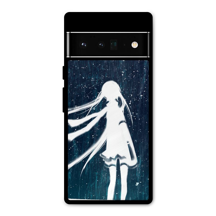 Rain White Girl Metal Back Case for Google Pixel 6 Pro