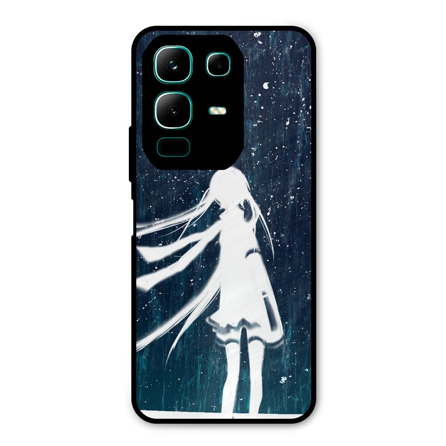 Rain White Girl Metal Back Case for Infinix Note 50x