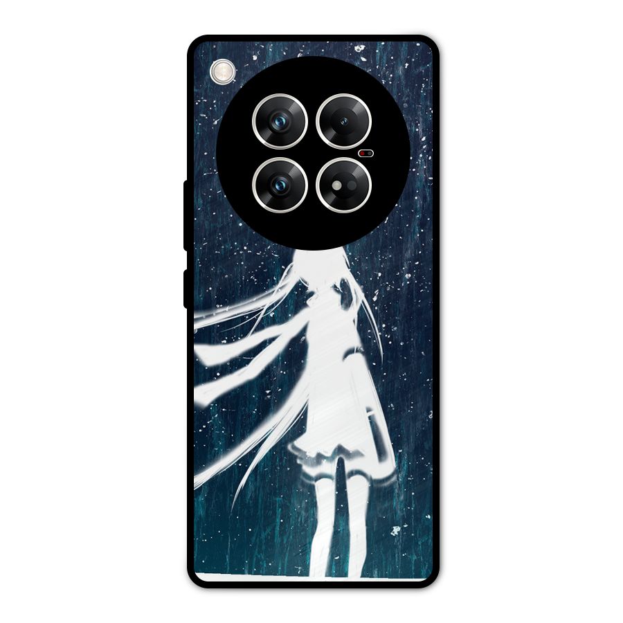 Rain White Girl Metal Back Case for Infinix Zero 40 5G