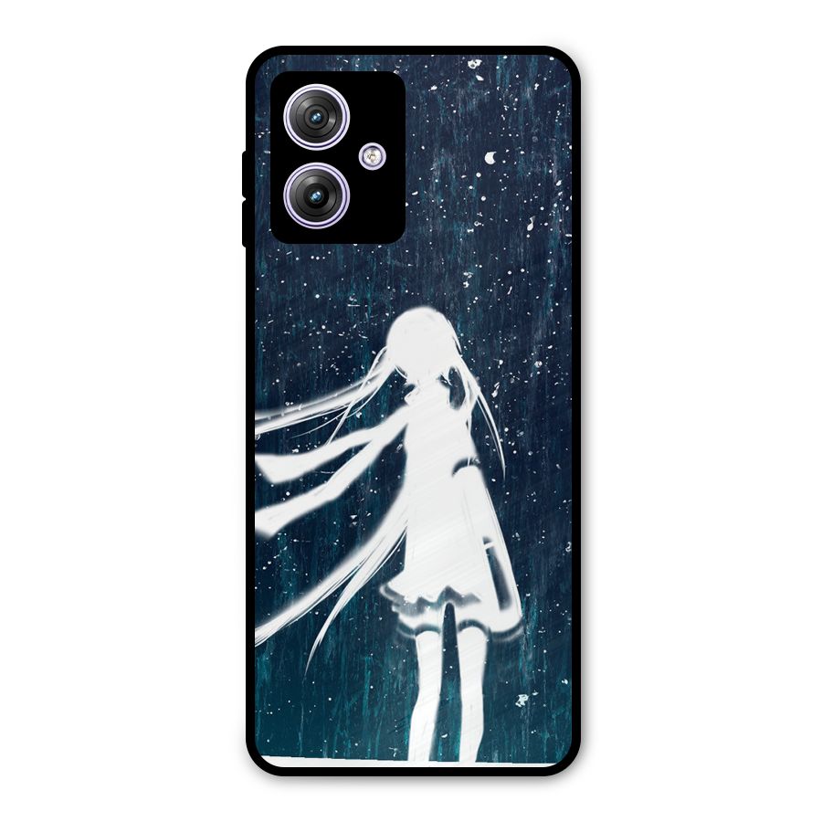 Rain White Girl Metal Back Case for Moto G64