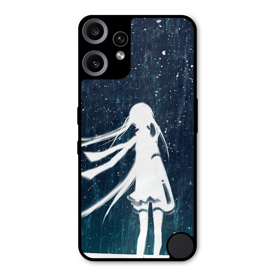 Rain White Girl Metal Back Case for Nothing CMF Phone 2 Pro