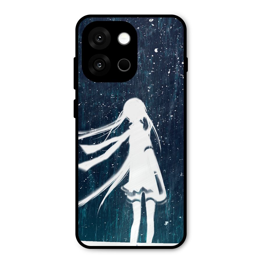 Rain White Girl Metal Back Case for OnePlus 13s