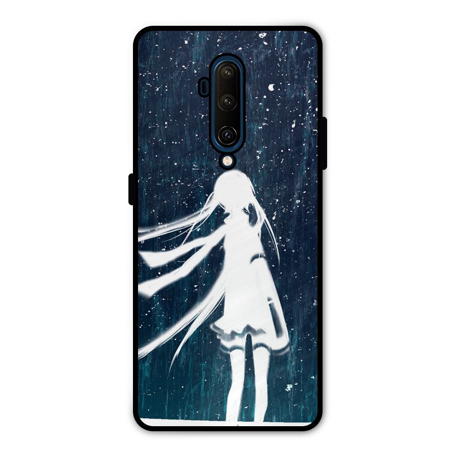 Rain White Girl Metal Back Case for OnePlus 7T Pro