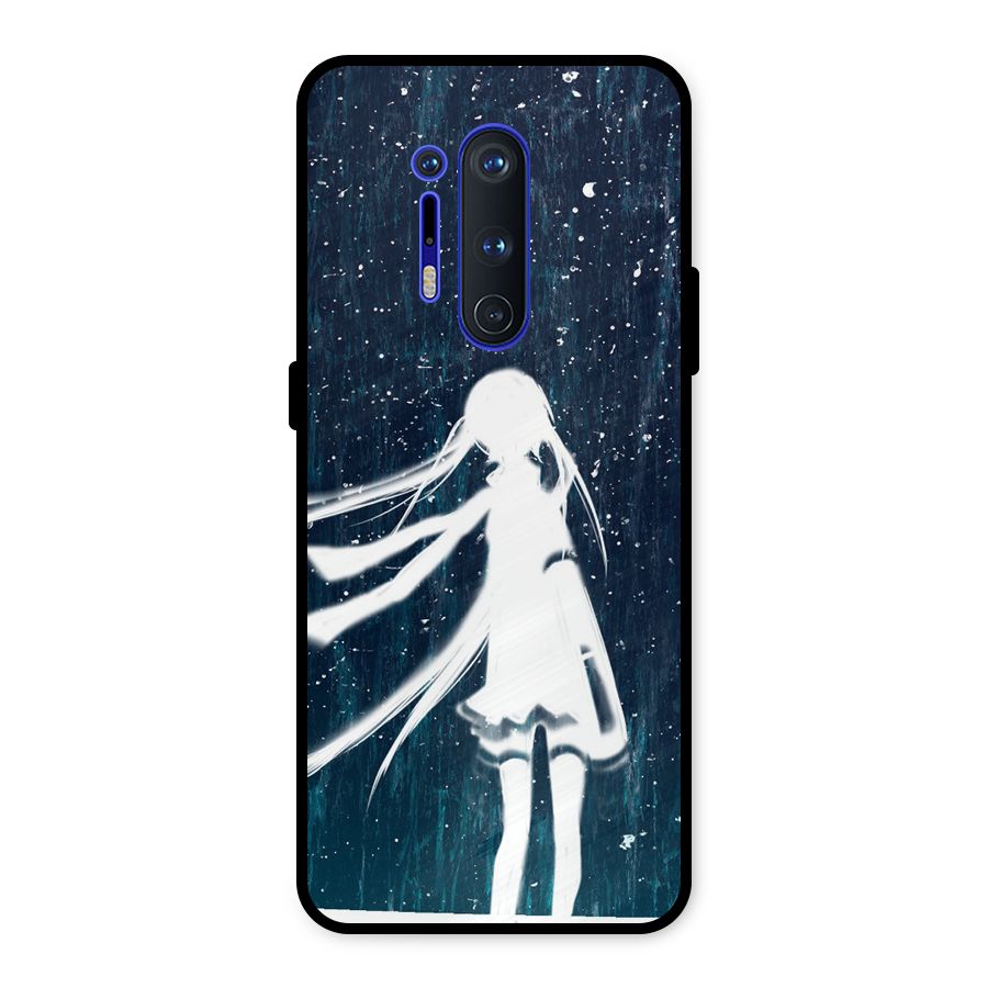 Rain White Girl Metal Back Case for OnePlus 8 Pro