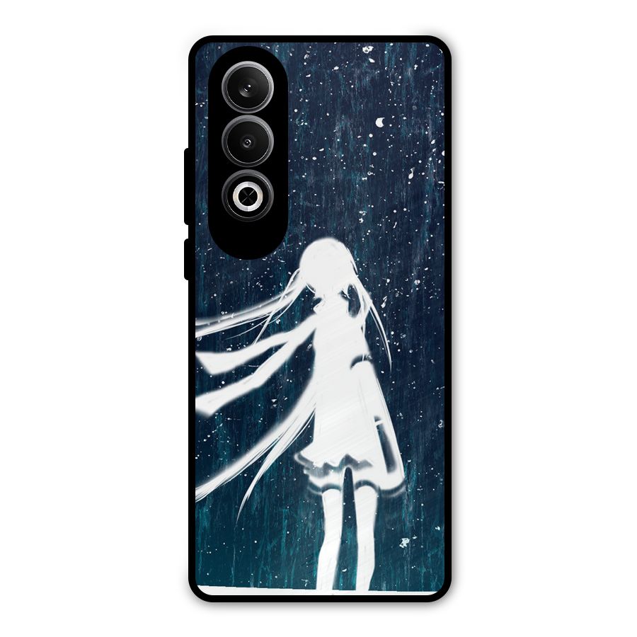 Rain White Girl Metal Back Case for OnePlus Nord CE4