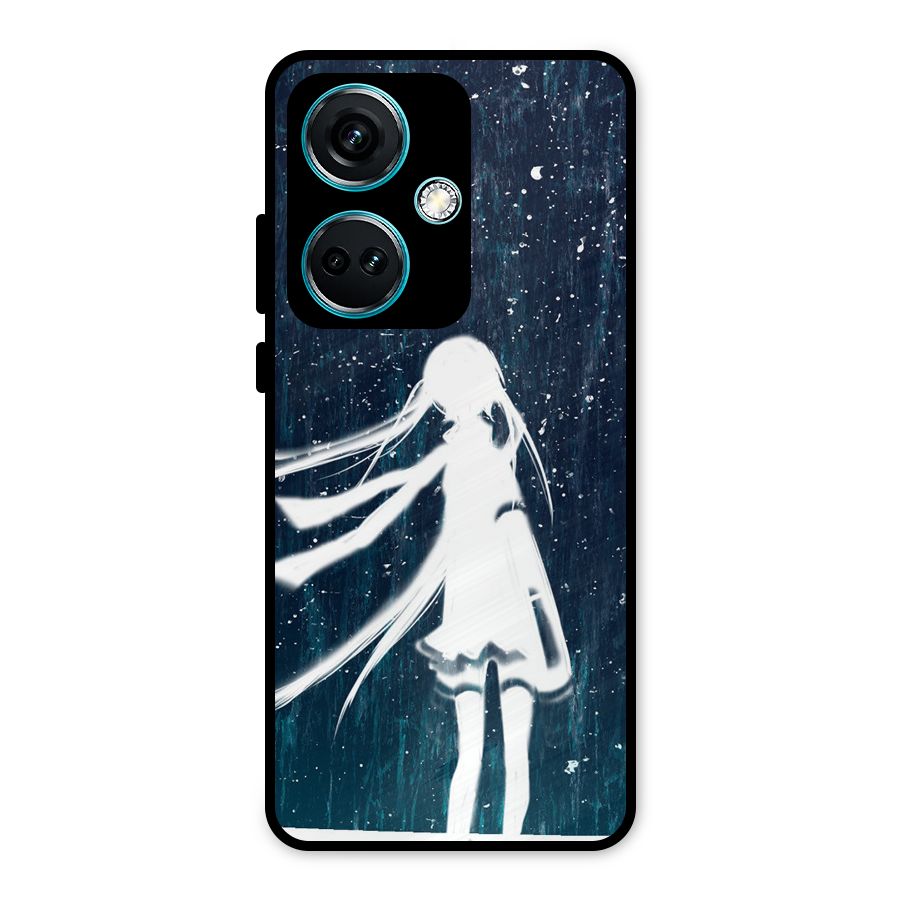 Rain White Girl Metal Back Case for OnePlus Nord CE 3 5G