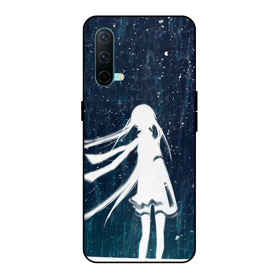 Rain White Girl Metal Back Case for OnePlus Nord CE 5G