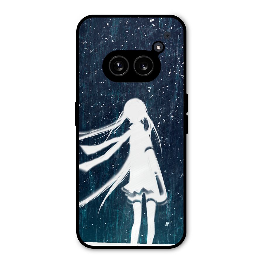 Rain White Girl Metal Back Case for Nothing Phone 2a