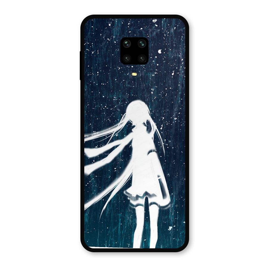 Rain White Girl Metal Back Case for Poco M2 Pro