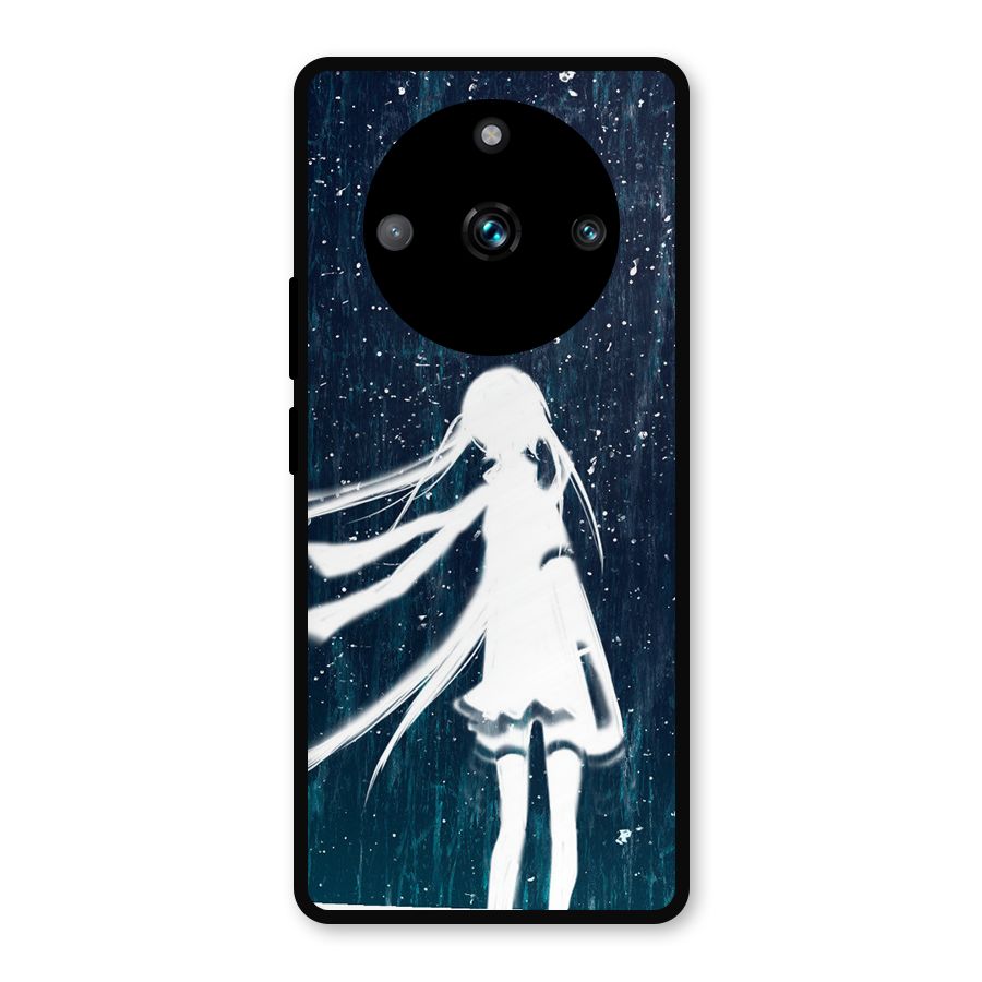 Rain White Girl Metal Back Case for Realme 11 Pro Plus