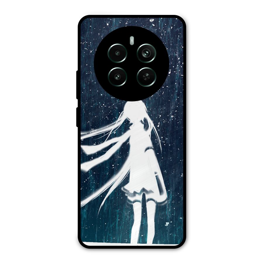 Rain White Girl Metal Back Case for Realme 12 Pro Plus