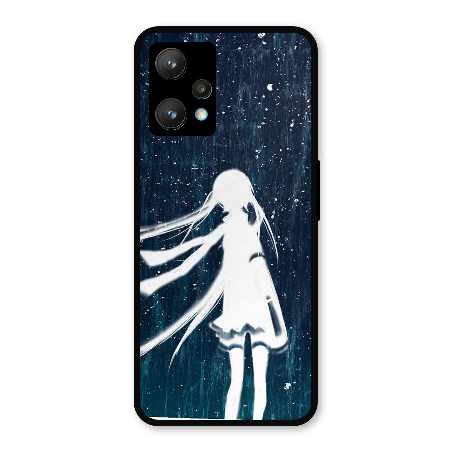 Rain White Girl Metal Back Case for Realme 9 Pro Plus 5G