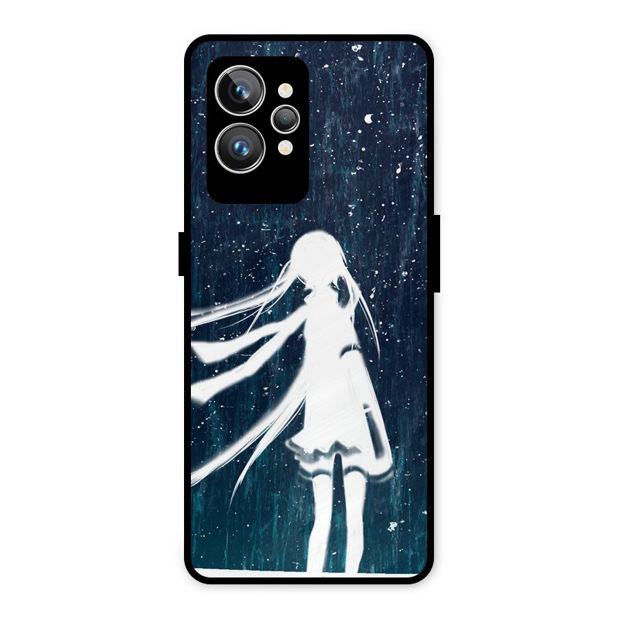 Rain White Girl Metal Back Case for Realme GT2 Pro