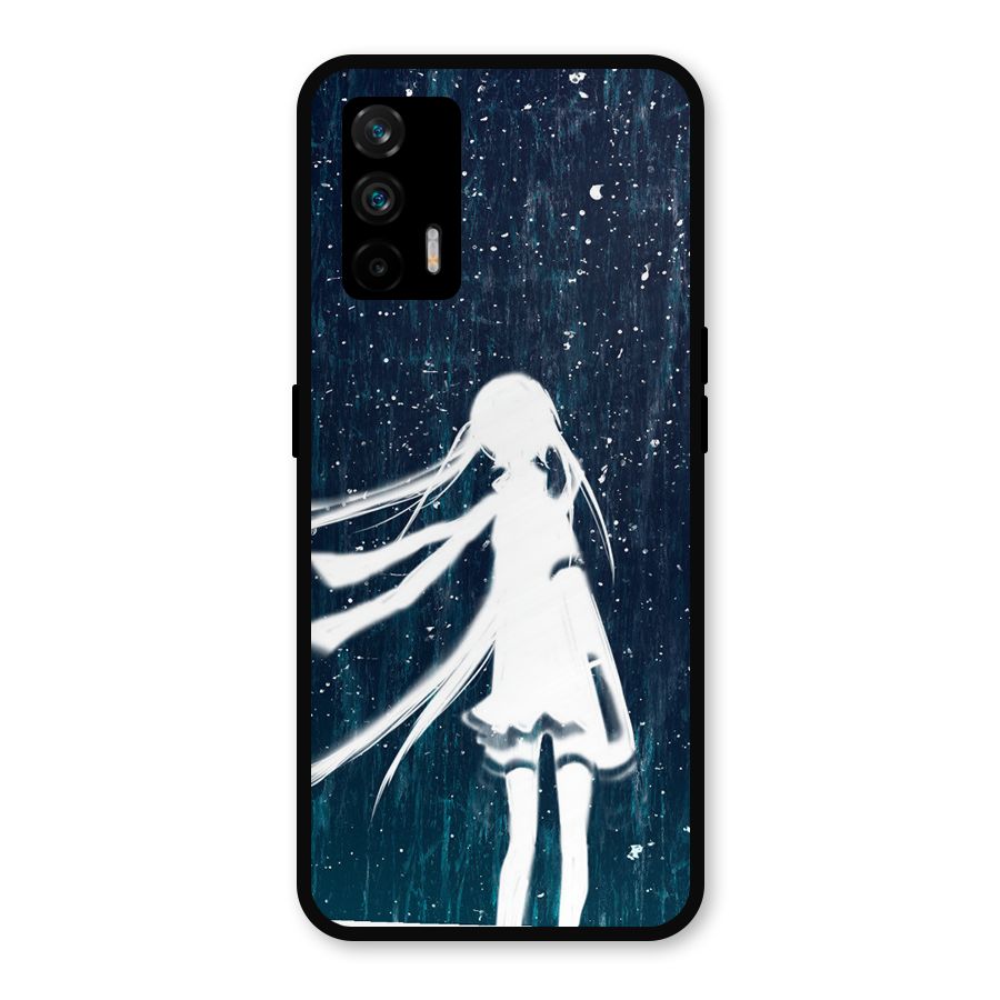Rain White Girl Metal Back Case for Realme GT 5G