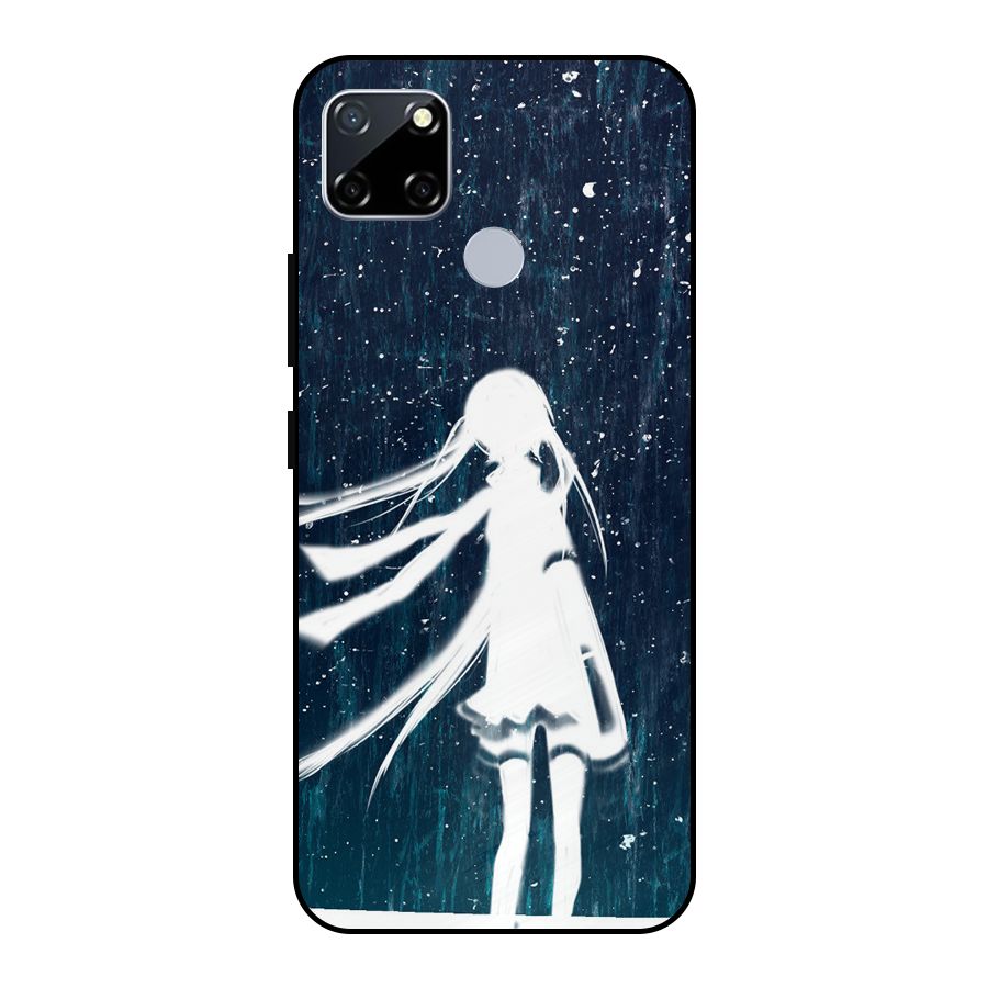 Rain White Girl Metal Back Case for Realme Narzo 20