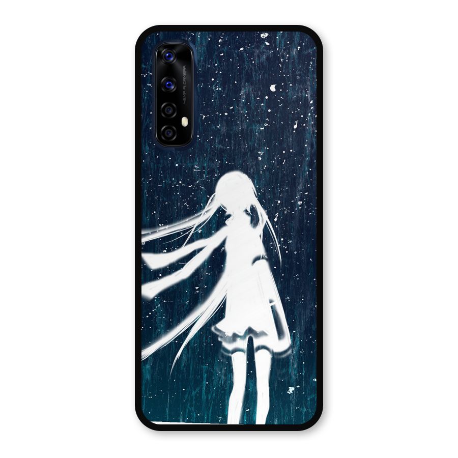 Rain White Girl Metal Back Case for Realme Narzo 20 Pro