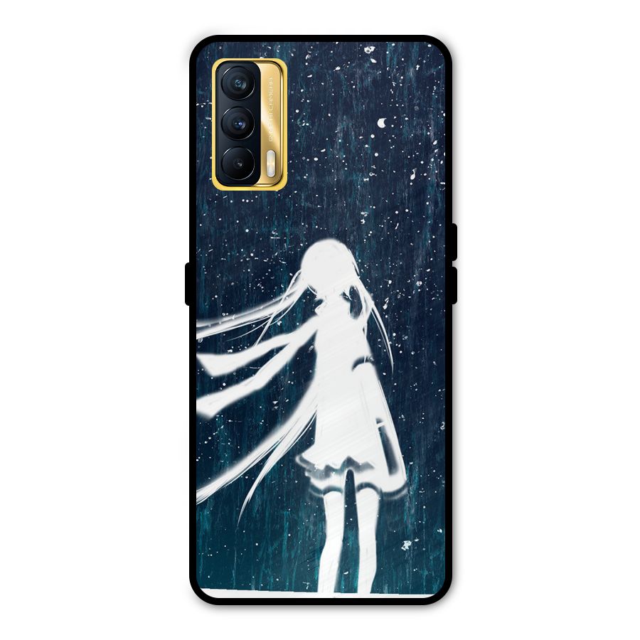 Rain White Girl Metal Back Case for Realme X7